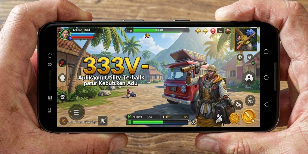 Tampilan utama 333V dengan berbagai fitur Utility yang praktis.