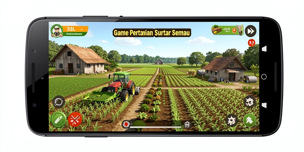 Tampilan gameplay 33L yang menarik saat bercocok tanam.