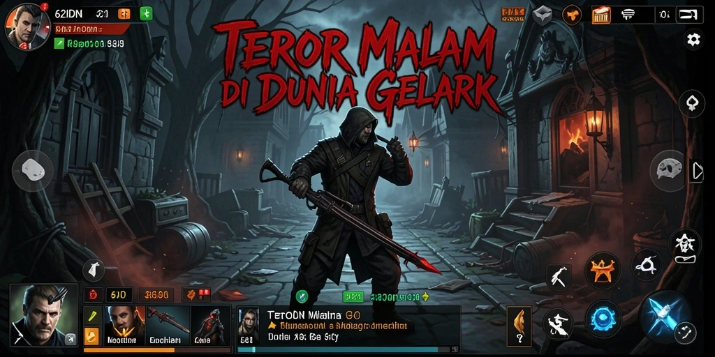 Tampilan gameplay menegangkan dari <strong>62IDN</strong> di dunia kelam.