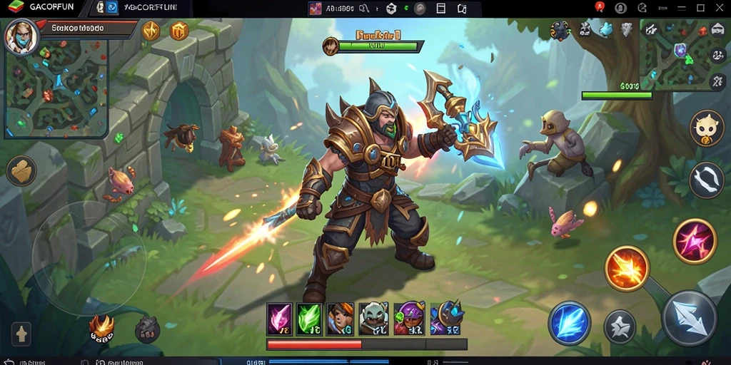 Gameplay seru dengan pertempuran epik di GACORFUN.