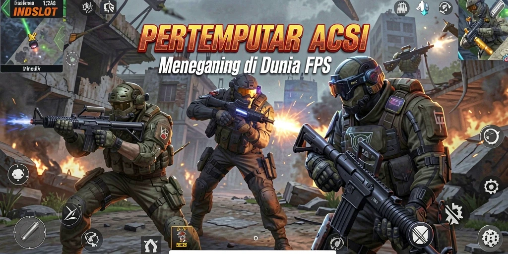 Tangkapan layar menunjukkan aksi seru dalam permainan FPS.