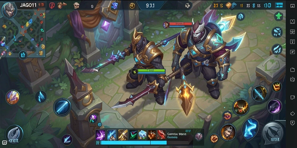 Tampilan gameplay JAGO11 yang menarik dengan pertarungan epik.