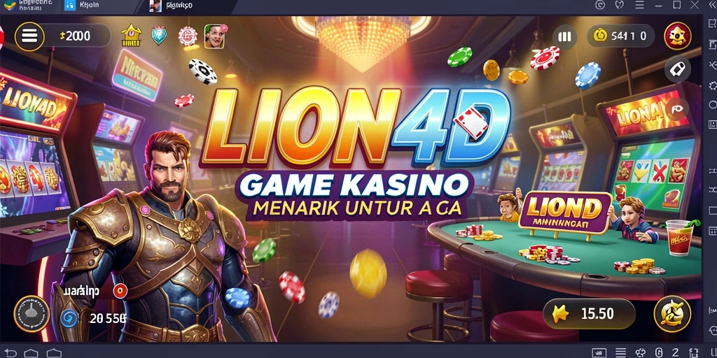 Tampilan gameplay LION4D yang seru dan menarik.