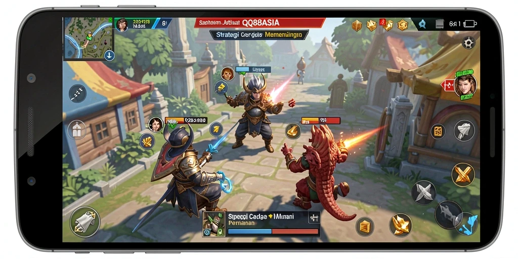 Tampilan gameplay seru dalam QQ88ASIA dengan taktik strategis.