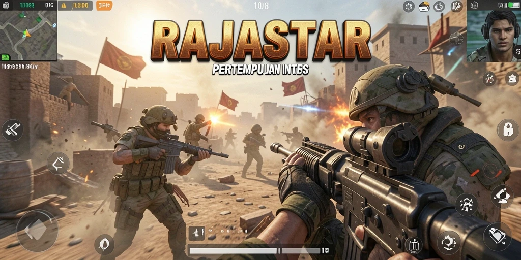 Gameplay RAJASTAR yang mendebarkan dan grafik memukau.