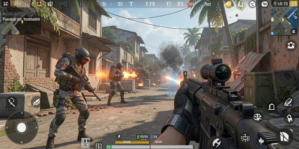 Tangkapan layar gameplay S80 menunjukkan aksi pertempuran yang menegangkan.