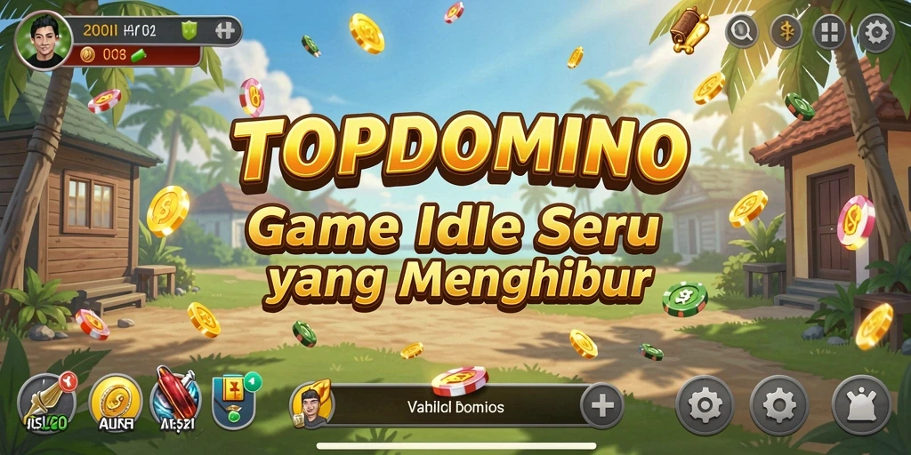 Screenshot menunjukkan gameplay mendebarkan dalam <strong>TOPDOMINO</strong>.