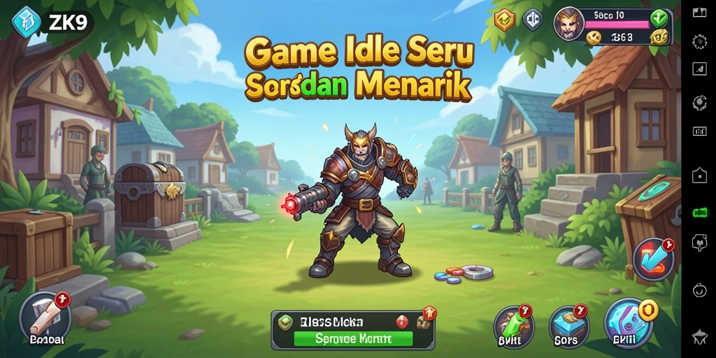 Gameplay ZK9 yang menarik dengan mekanisme Idle yang intuitif.